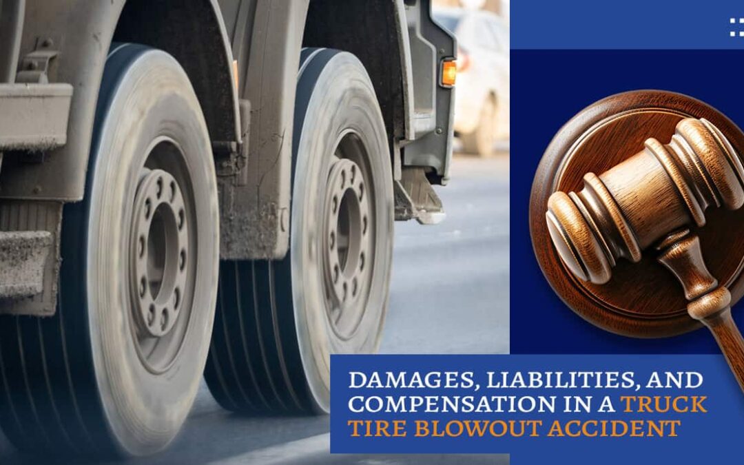 Damages, Liabilities, and Compensation In A Truck Tire Blowout Accident