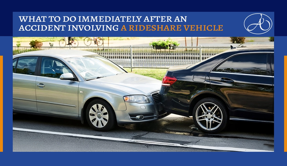 What to Do Immediately After an Accident Involving a Rideshare Vehicle?