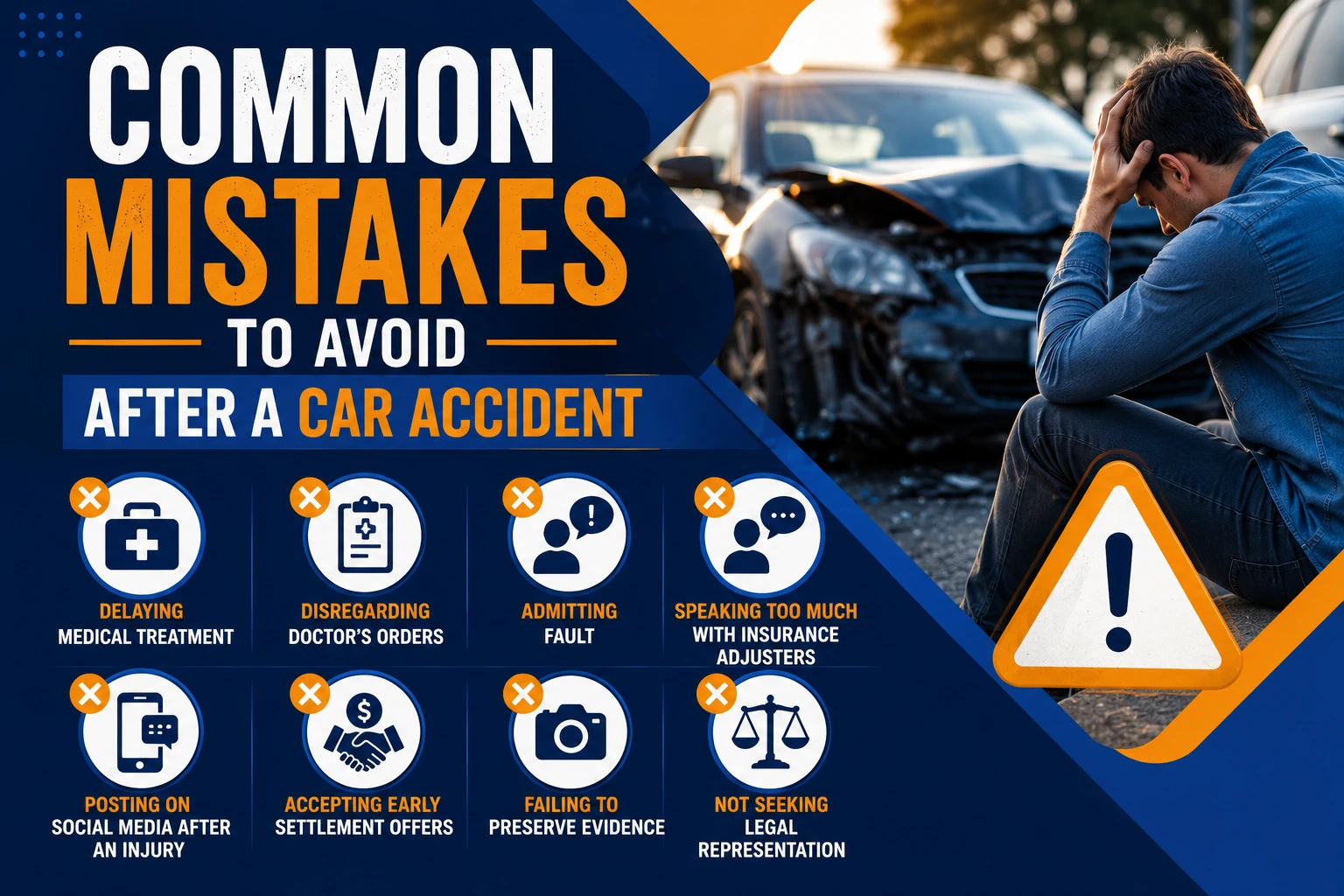 Car accident mistakes legal advice