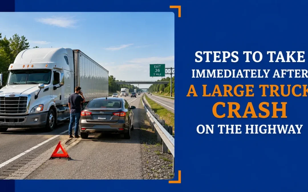 Steps to Take Immediately After A Large Truck Crash on the Highway
