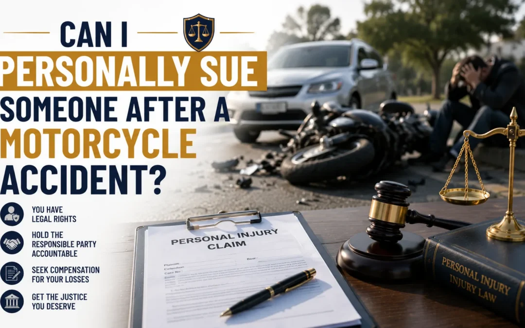 Can I Personally Sue Someone After a Motorcycle Accident?