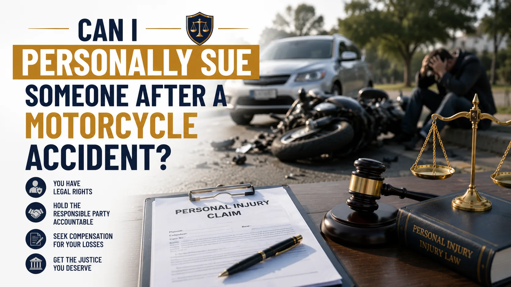 Can I Personally Sue Someone After a Motorcycle Accident in Winter Park, Florida