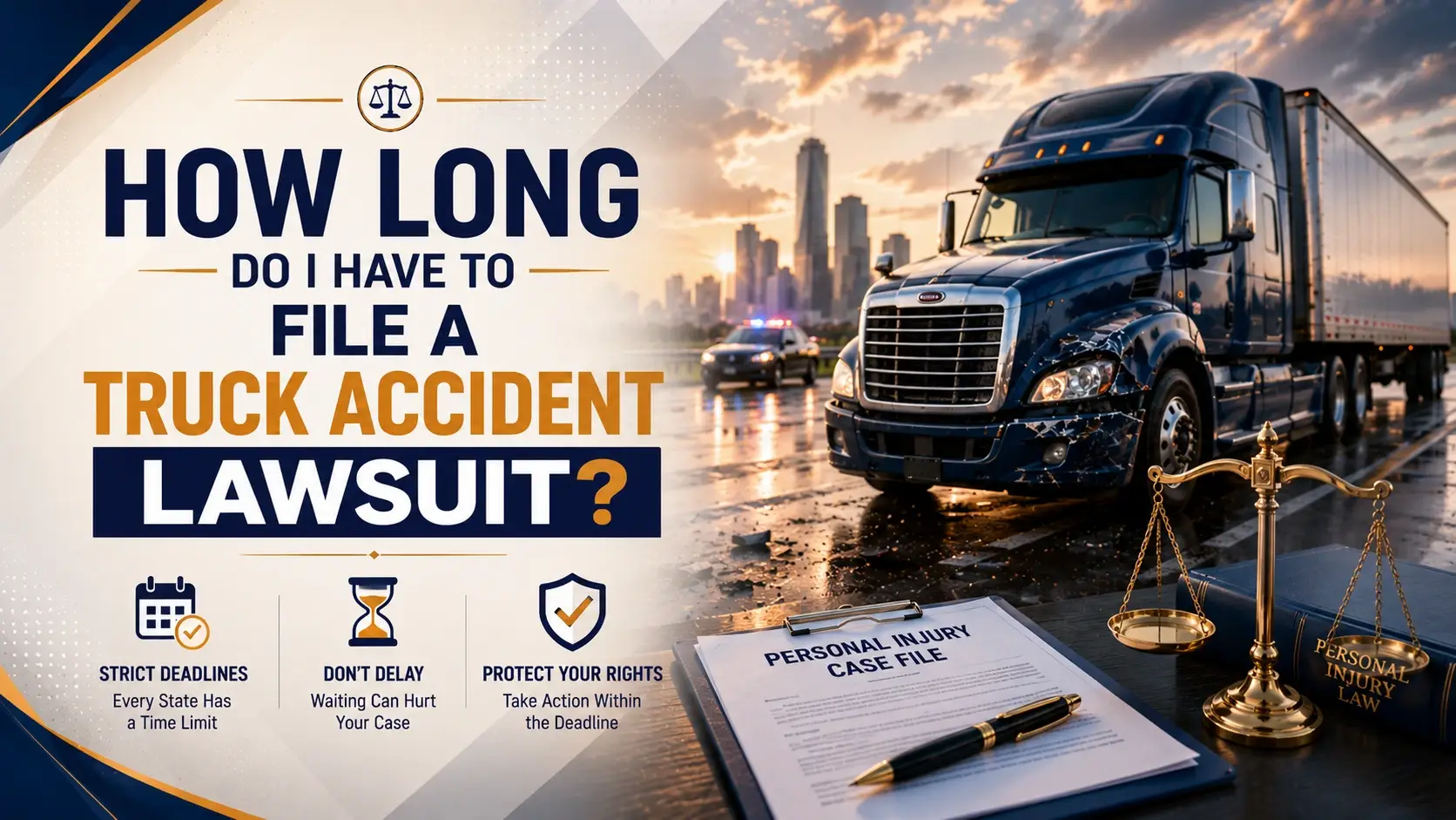 How Long Do I Have to File a Truck Accident Lawsuit