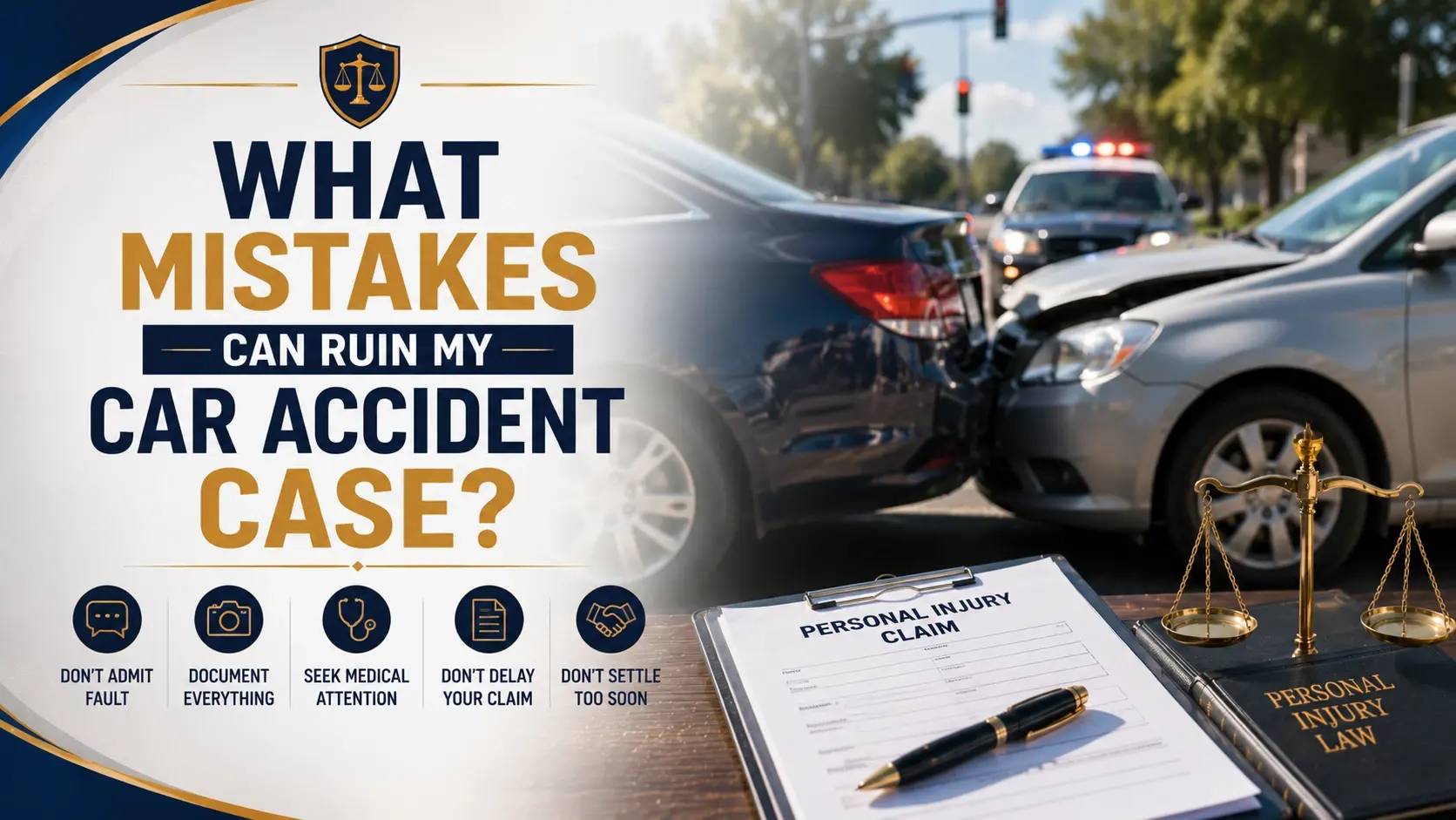 What Mistakes Can Ruin My Car Accident Case in Florida