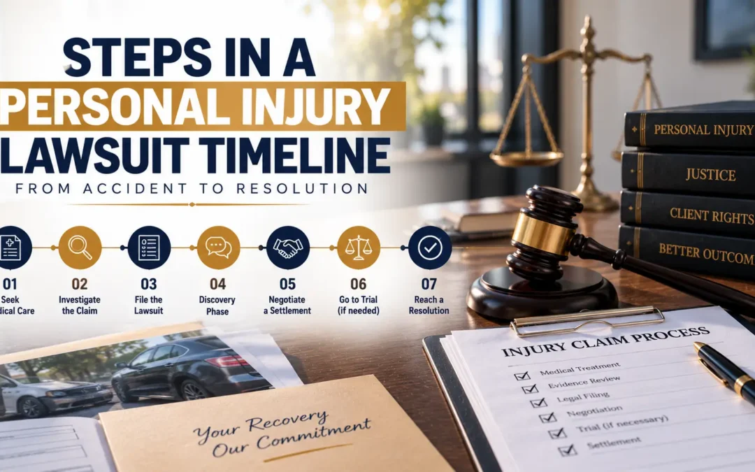 Steps in a Personal Injury Lawsuit Timeline