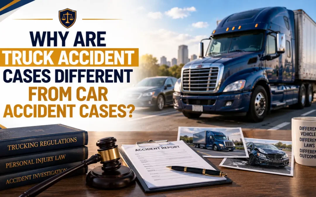 Why are Truck Accident Cases Different from Car Accident Cases