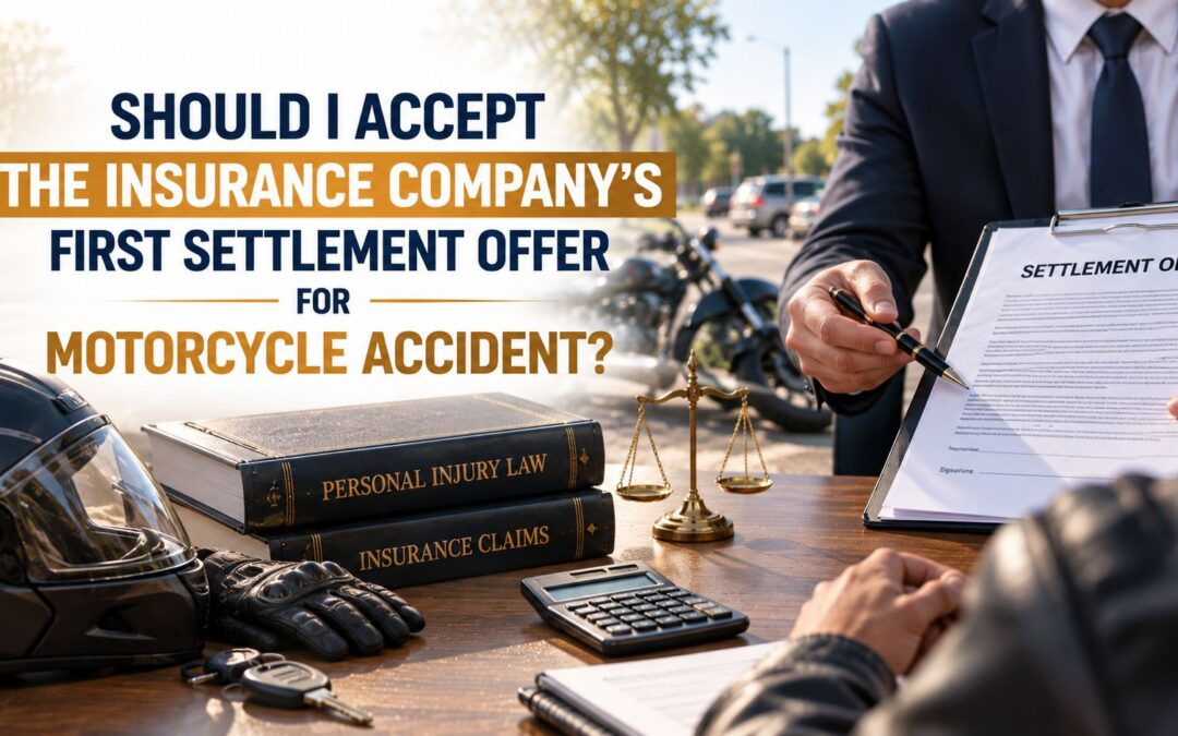 Should I Accept the Insurance Company’s First Settlement Offer for a Motorcycle Accident