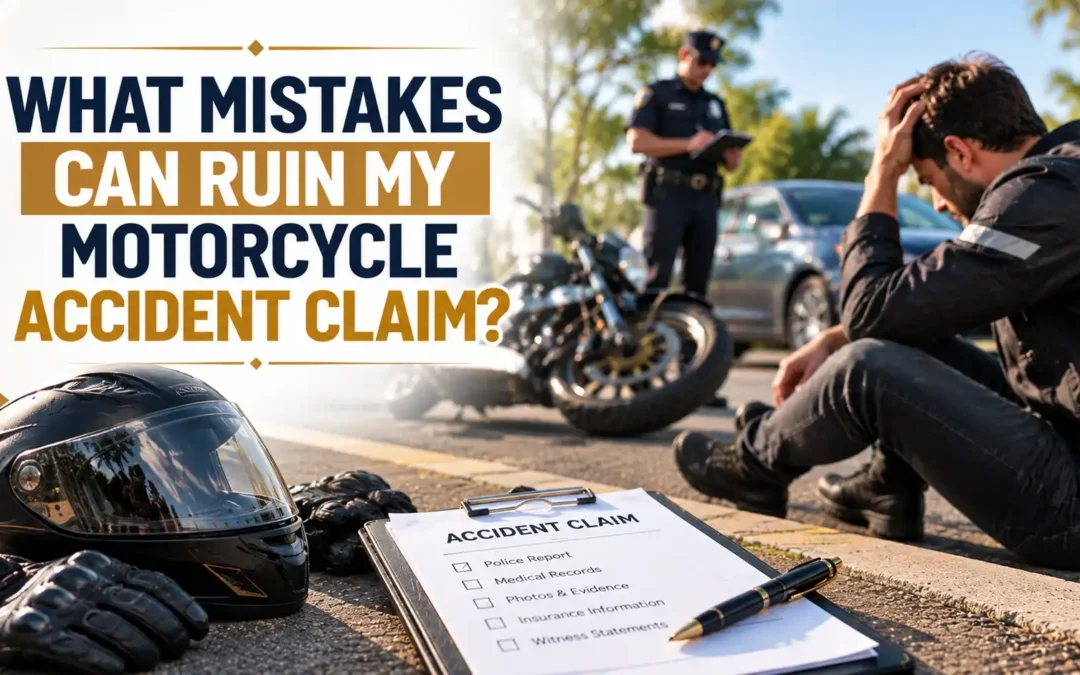 What Mistakes Can Ruin my Motorcycle Accident Claim